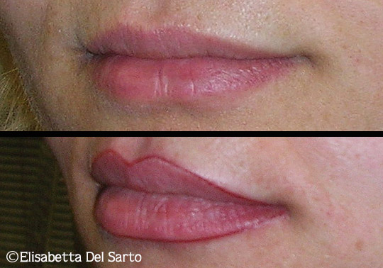 Prima e dopo trattamento 2 trucco permanente Elisabetta Del Sarto Pianezza Torino
