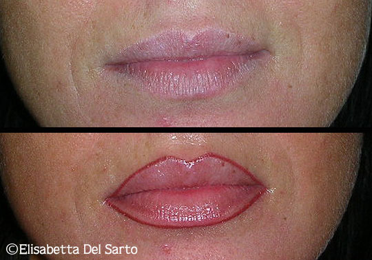 Prima e dopo trattamento 3 trucco permanente Elisabetta Del Sarto Pianezza Torino