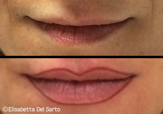 Prima e dopo trattamento 4 trucco permanente Elisabetta Del Sarto Pianezza Torino